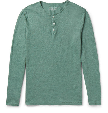 linen henley t shirt