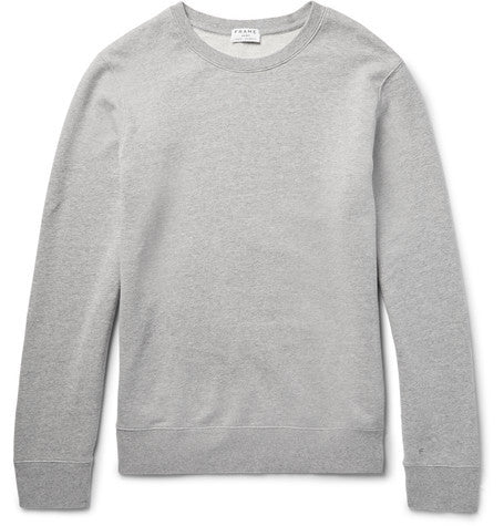 m eacute lange loopback cotton jersey sweatshirt