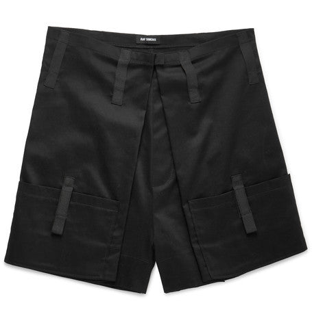 wide leg cotton shorts