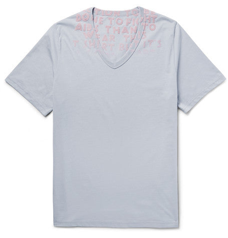 slim fit aids awareness cotton jersey t shirt