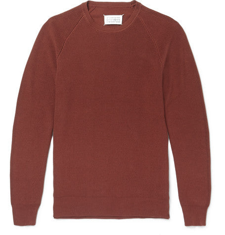 ribbed cotton sweater