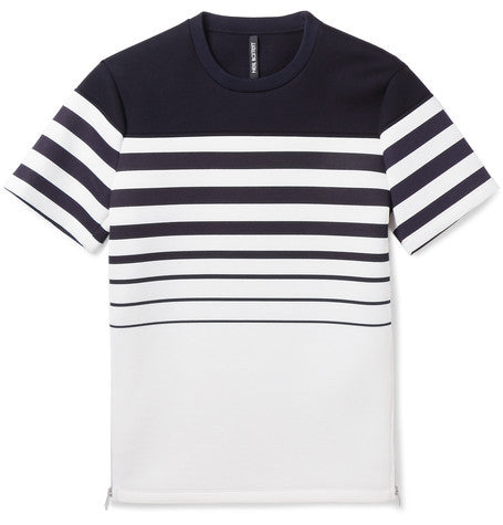striped bonded jersey t shirt