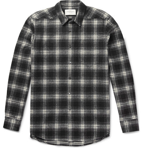plaid cotton flannel shirt