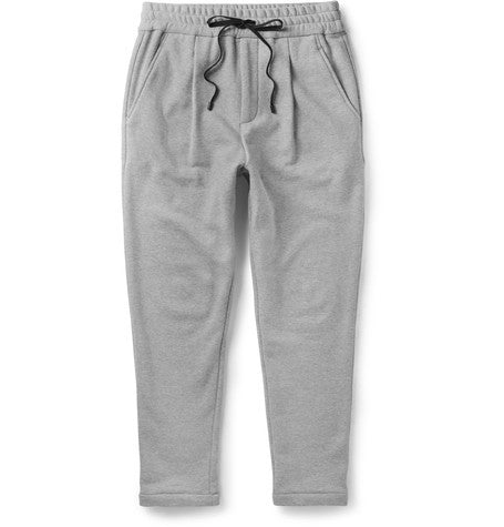 tapered cotton sweatpants