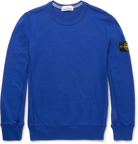slim fit cotton sweatshirt