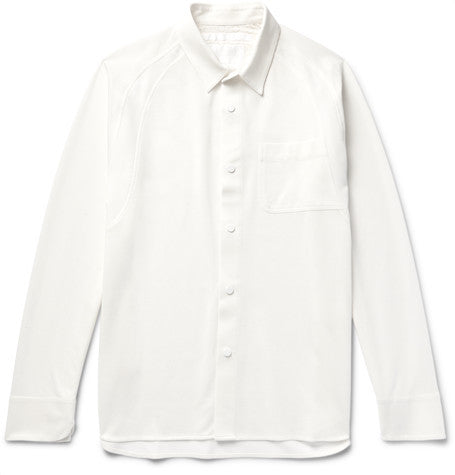 panelled tech jersey shirt