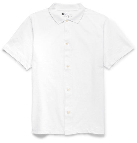 mhl cotton jersey polo shirt