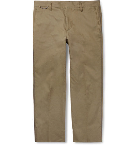 cropped cotton trousers
