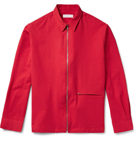 monza textured stretch cotton jacket
