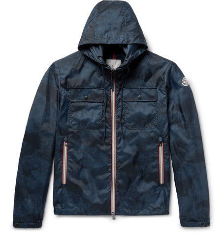 lyon camouflage print ripstop shell jacket