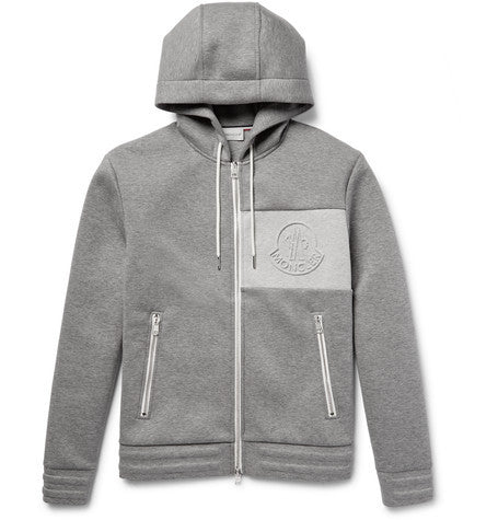 bonded cotton jersey hoodie