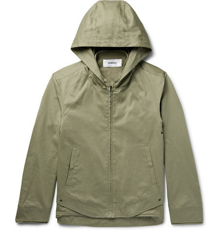 cotton twill hooded jacket