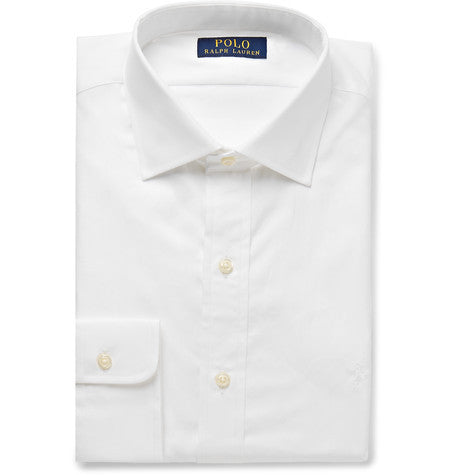 white cotton poplin shirt