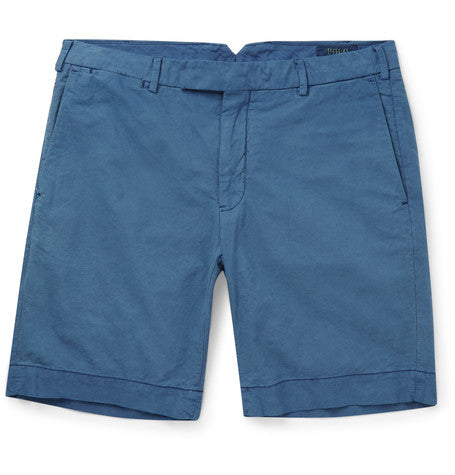 slim fit cotton shorts