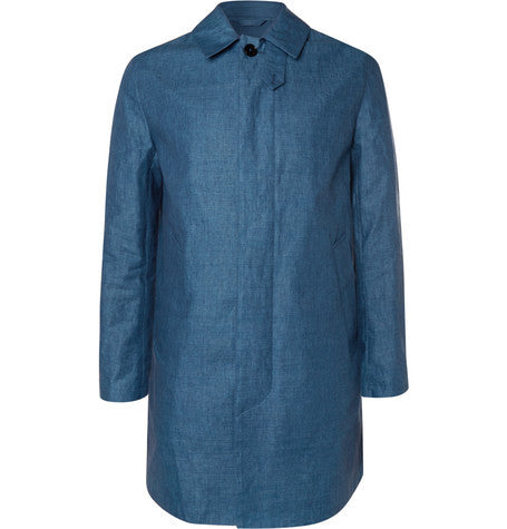 linen chambray dunoon coat