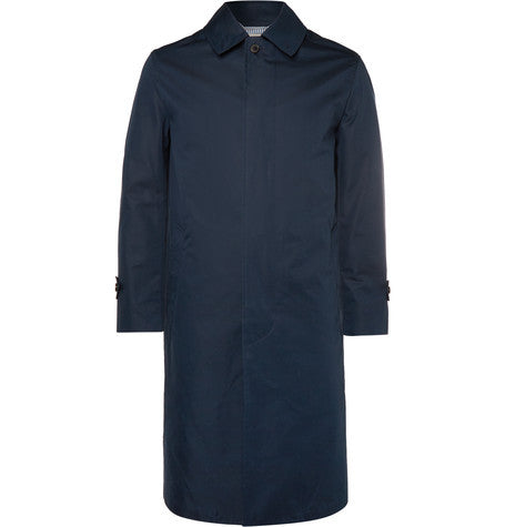 cotton blend raincoat