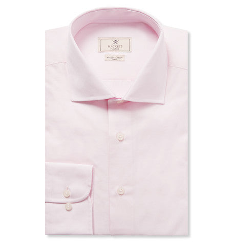 pink mayfair slim fit cotton poplin shirt
