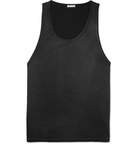 slim fit cotton jersey tank top