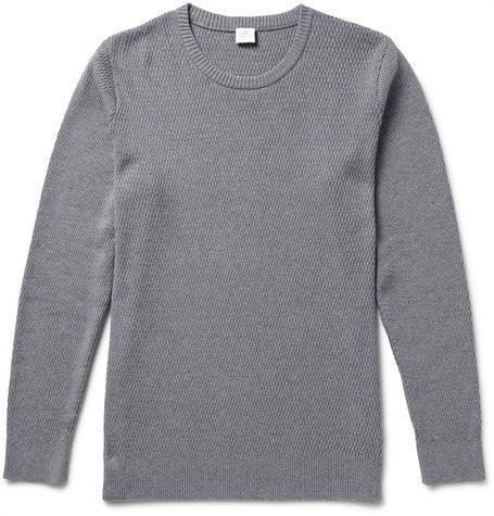 textured cotton sweater