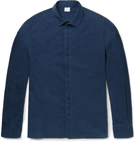 stonewashed cotton twill shirt