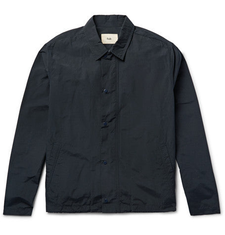 cotton blend coach jacket