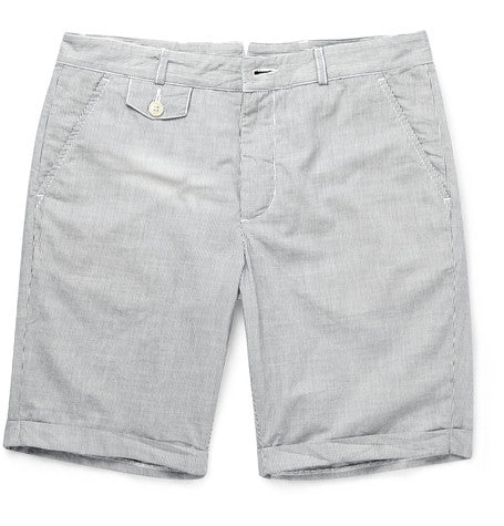 striped cotton shorts