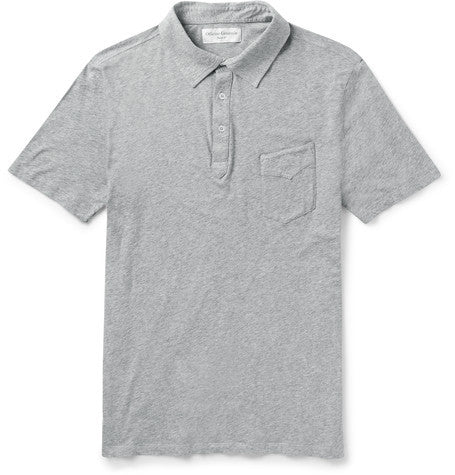 slim fit cotton polo shirt