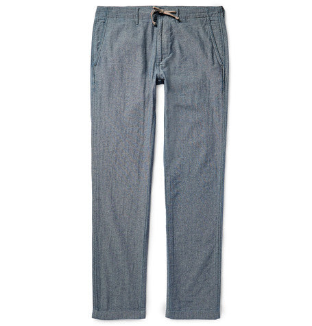 cotton chambray trousers