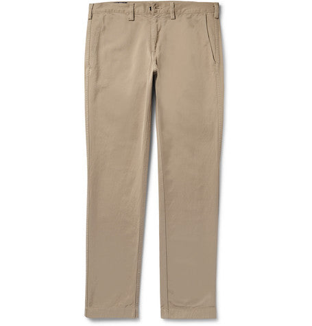 washed pima cotton twill chinos