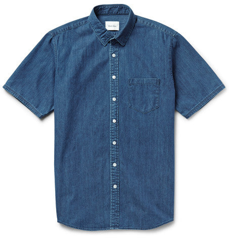 masters slim fit denim shirt