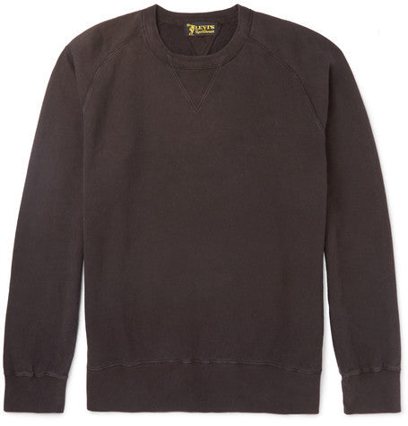 1950s loopback cotton jersey sweatshirt