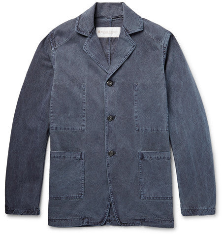 washed cotton twill jacket