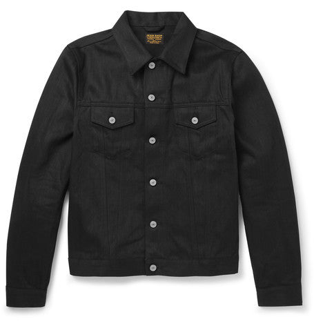 wayne slim fit selvedge denim jacket
