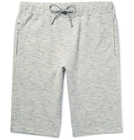 moris melange loopback cotton jersey shorts