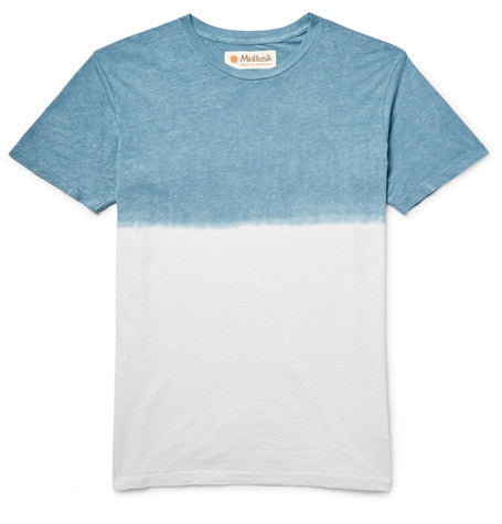 dip dyed hemp and organic cotton blend jersey t shirt