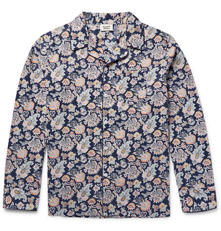 henry printed cotton pyjama shirt