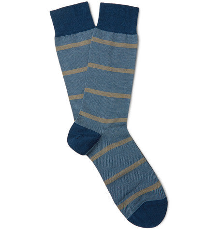 furley striped merino wool blend socks