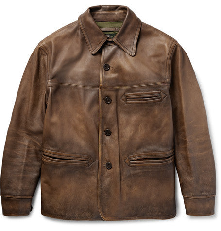 barringer burnished leather jacket