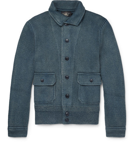 chunky knit cotton cardigan