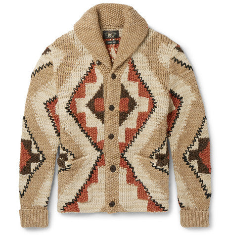 shawl collar textured knit linen blend cardigan