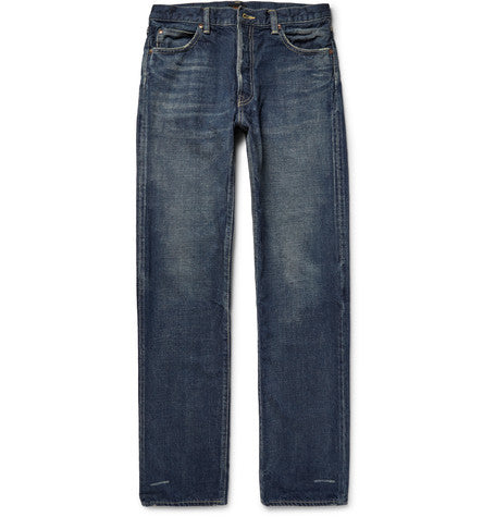 washed selvedge denim jeans