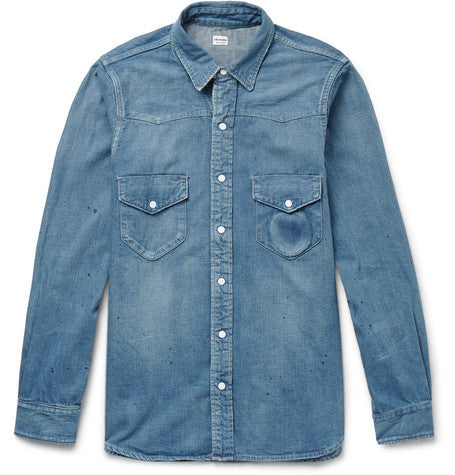 western denim shirt