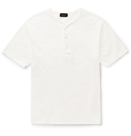 rensil cotton piqu eacute  henley t shirt