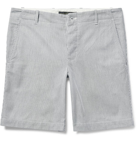 striped cotton pincord shorts