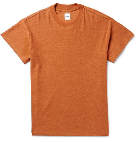 slub hemp and organic cotton blend jersey t shirt