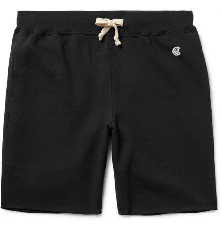 slim fit loopback cotton jersey shorts
