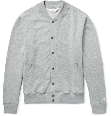 loopback cotton jersey jacket