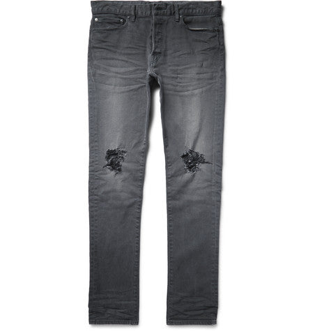 the cast 2 skinny fit distressed denim jeans