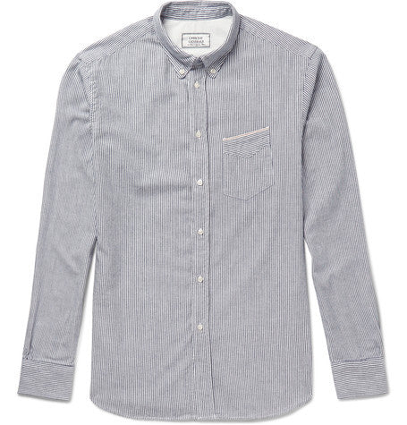 striped cotton oxford shirt