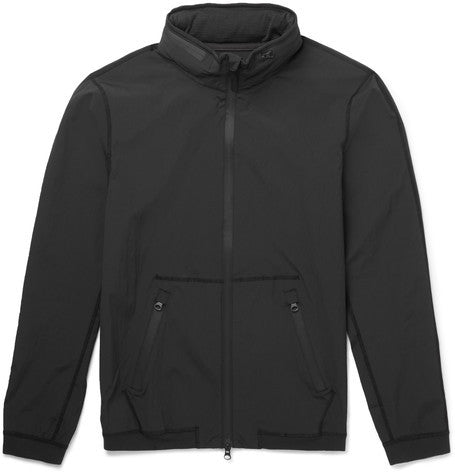 jersey panelled shell jacket